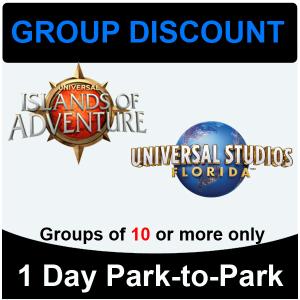 Universal Orlando One Day Park-To-Park Group Rate