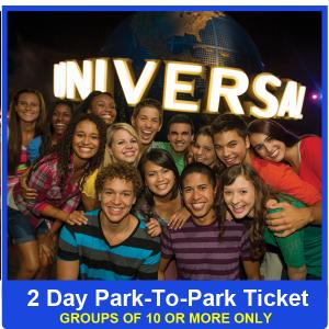 Universal Orlando 2 Day Park-To-Park Group Rate