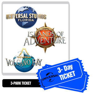 Universal Orlando 3 Day Multi Park Discount Tickets