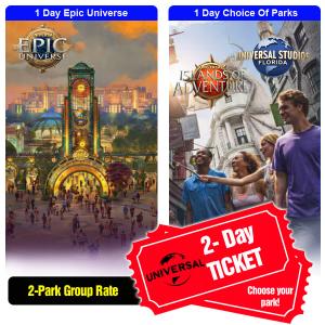 Epic Universe 2 Day 2 Park Group Discount Tickets